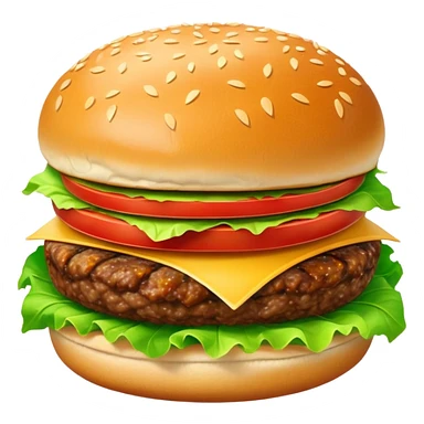 burger and chips sticker