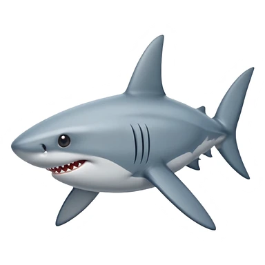 Shark with star eyes sticker