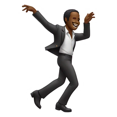 Man dancing at disco sticker