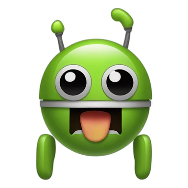bugdroid shocked sticker