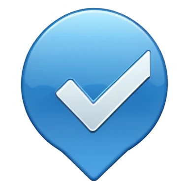 A blue Verified sign  sticker