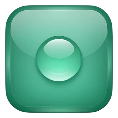 Jade style rounded square icon button sticker
