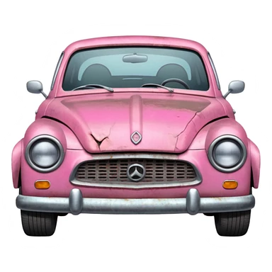 Carro Rosa Quebrado sticker