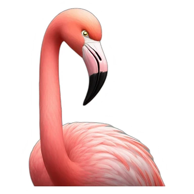 angry flamingo sticker