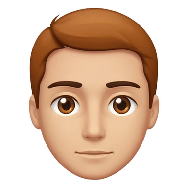 Eyes rolling brown masc  sticker