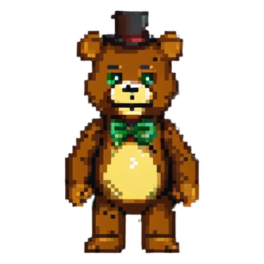Freddy Fazbear bear animatronic sticker