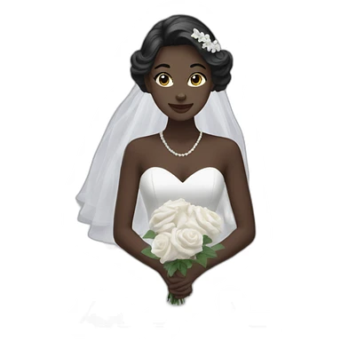 whitebrideholdingablackcat sticker