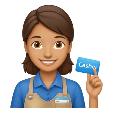cashier sticker