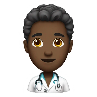 black male nurse sticker