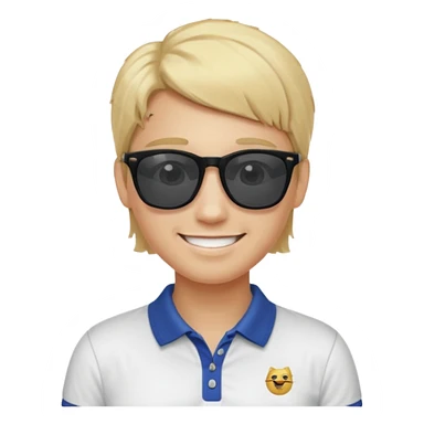 Make me a preppy aesthetic emoji sticker