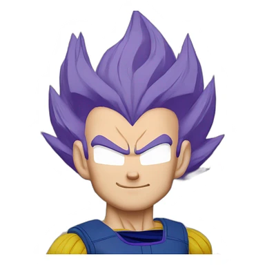 Vegeta purple hair sticker