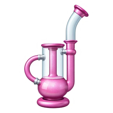 pink glittery bong sticker