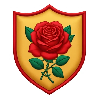 brasão com rosas condessa vermelha sticker