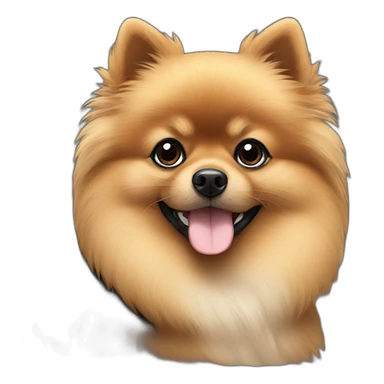 black and tan pomeranian sticker