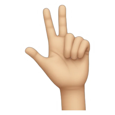 a closed hand with the little finger raised Without man sticker