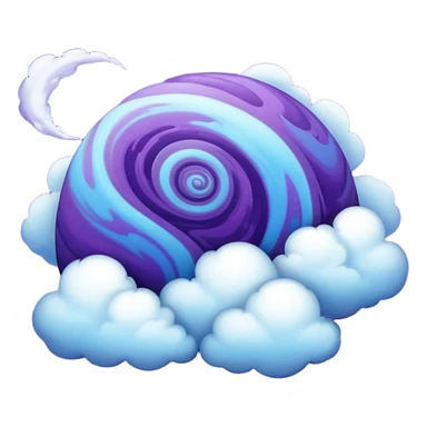 Make me a purple and blue planet sticker
