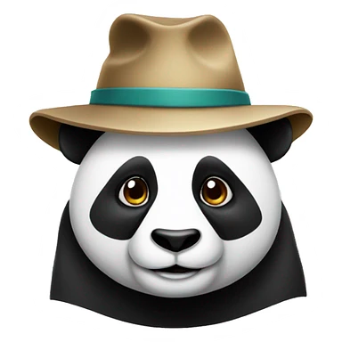 Panda Wearing a hat sticker