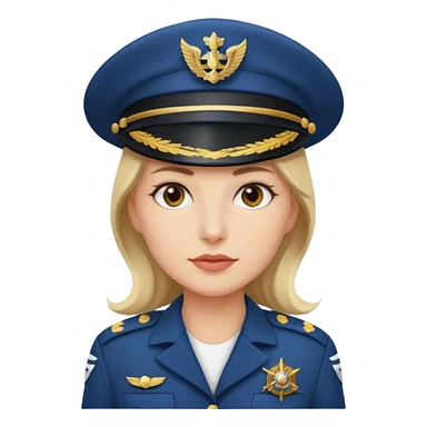 woman captain sticker