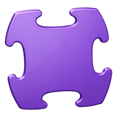 purple puzzel piece sticker