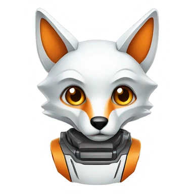 robot fox sticker