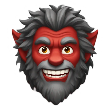 red-smiling-werewolf sticker