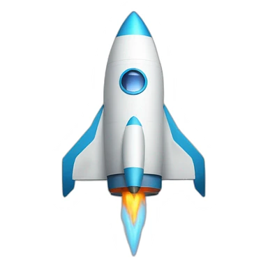 Space rocket sticker