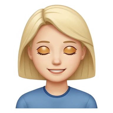 A ⭐ SMILE SOFTLY EYES CLOSED sticker