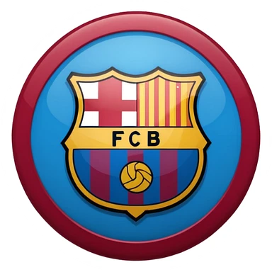 Barcelona football club logo (more accurate) sticker