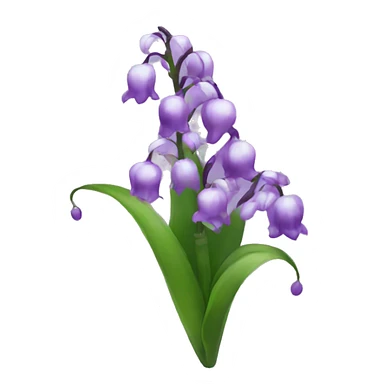 Purple Lily of the valley sticker
