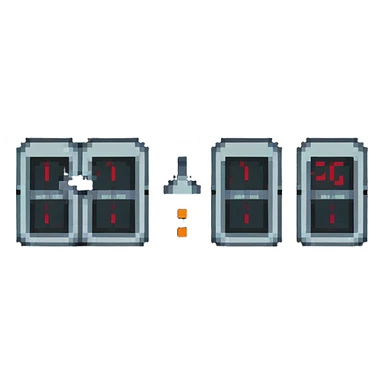 Retro digital clock sticker