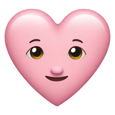 a pastel pink heart  sticker