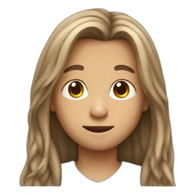 Boy with a long hair sticker