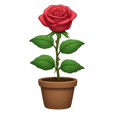 rose plant sticker