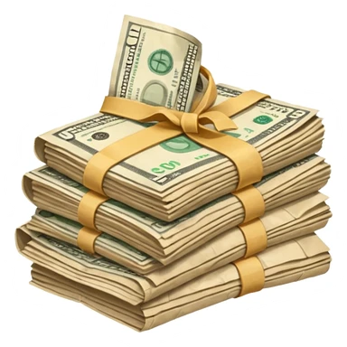 pile of bills sticker