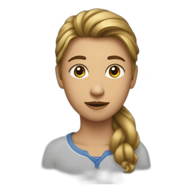 une fille sur un homme sticker