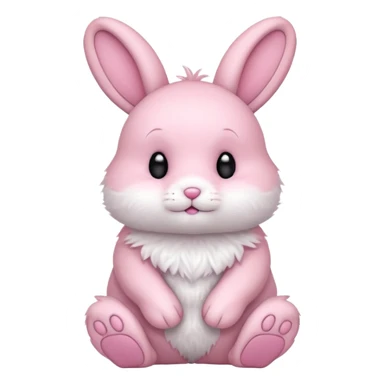 pink rabbit sticker