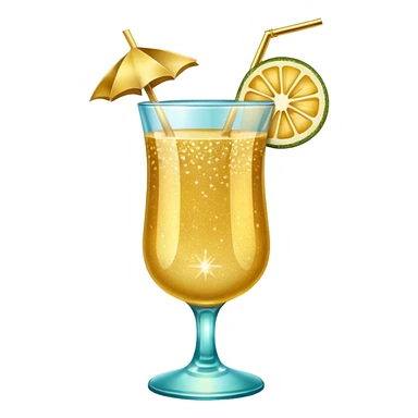 Royal Hawaiian Cocktail Glitter sticker