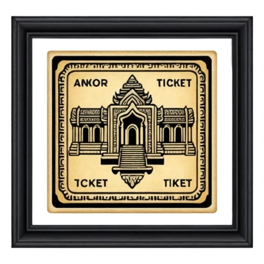 Angkor ticket sticker