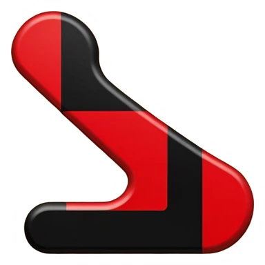 Red and black “open” sign sticker
