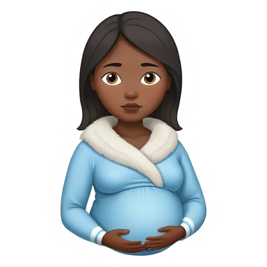 pregnant Inuit woman sticker