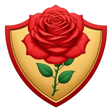 brasão com rosas condessa vermelha sticker