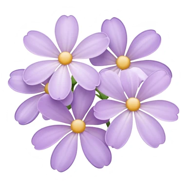 pastel lilac flowers sticker