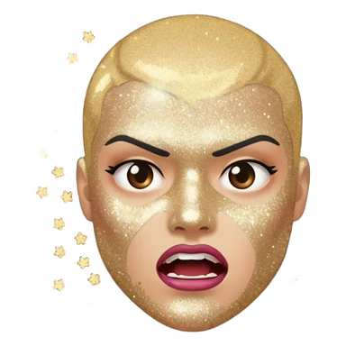 glitter killer attack sticker