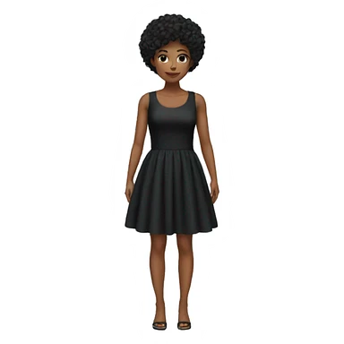 cool black dress sticker