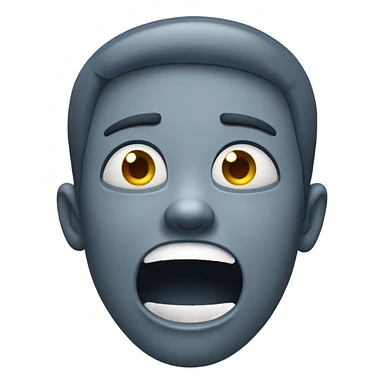 screaming crying upset sticker