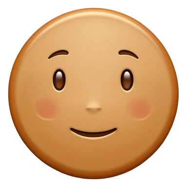 Brown circle  sticker