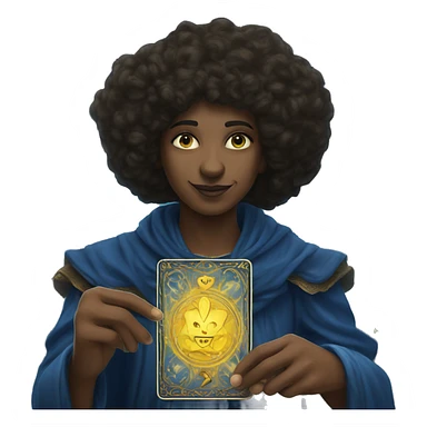 Tarot magic blue  sticker