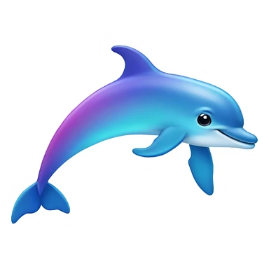 Rainbow dolphin  sticker