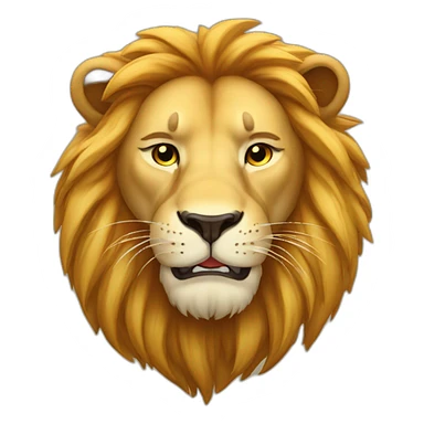 Lion qui dort sticker