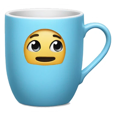 Light blue mug sticker